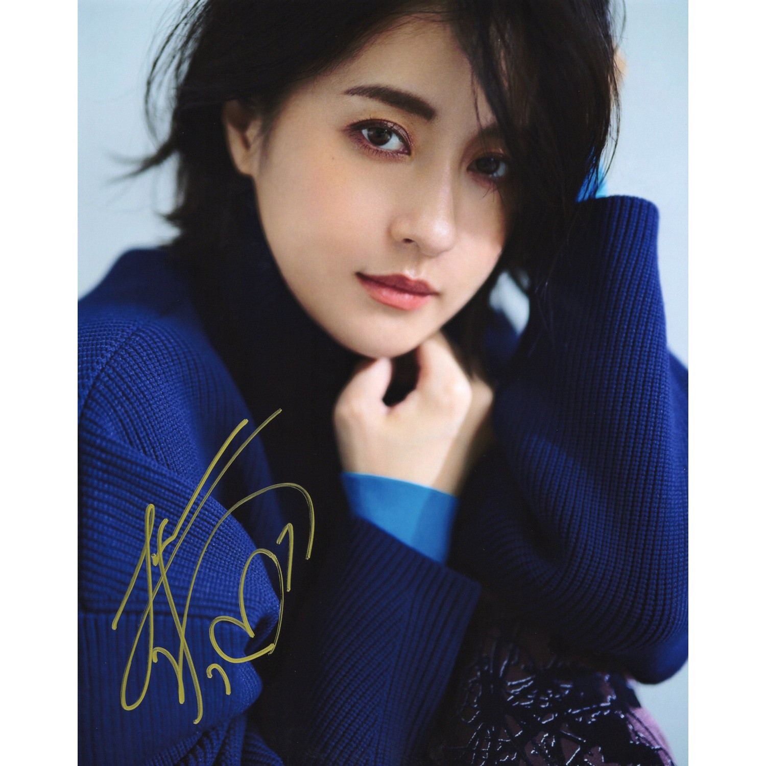 松本若菜直筆サイン入り写真当選書付